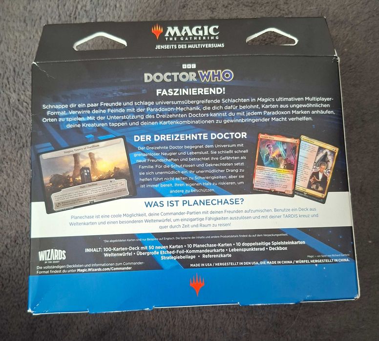 Gra karciana MTG Doctor Who Paradoxon Power Commander Deck Niemiecki