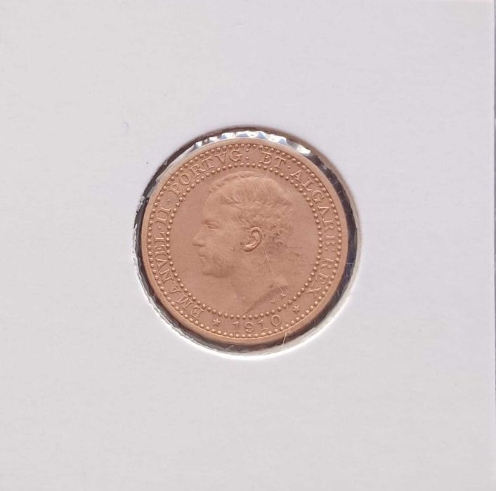 Moeda de Portugal - 5 réis de 1910 Rei D. Manuel II