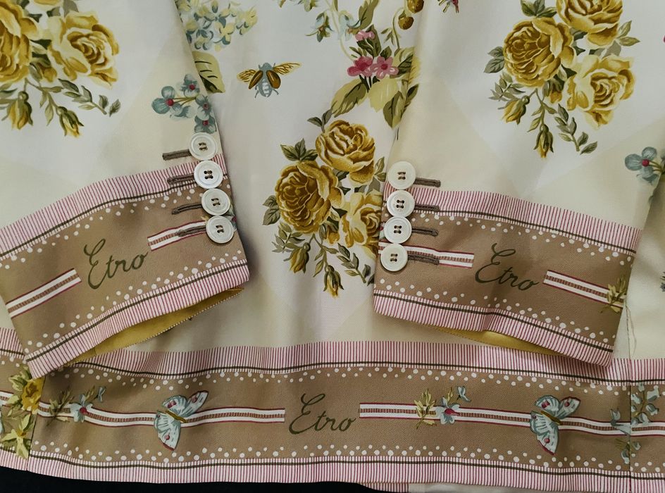 Вінтажний шовковий піджак etro