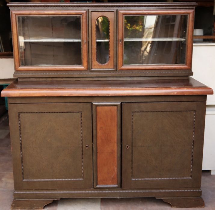 Szafka bufet kuchenny - witryna z szafką stara szafa antyk