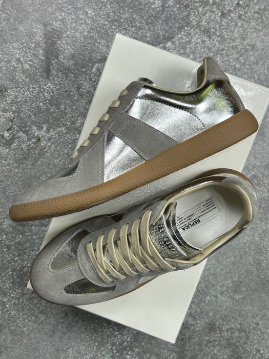 Maison margiela Replica сріблясті кеди кеды кросівки кроссовки 43 42
