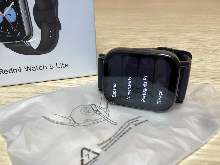 Xiaomi REDMI Watch 5 Lite Bluetooth GPS 48mm AMOLED Preto Resistente 5ATM SpO2
