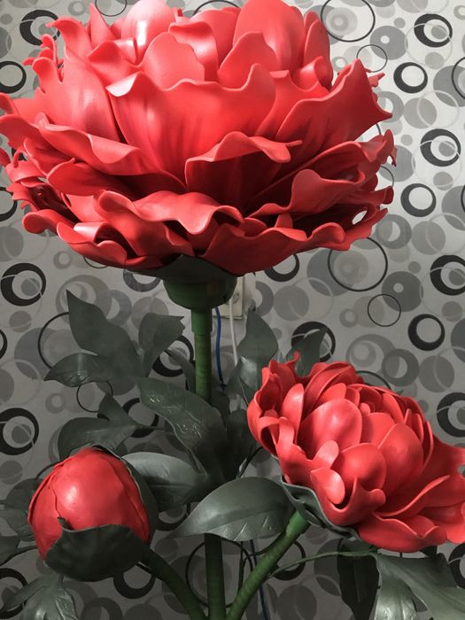 Светильник Пион. Ручная работа