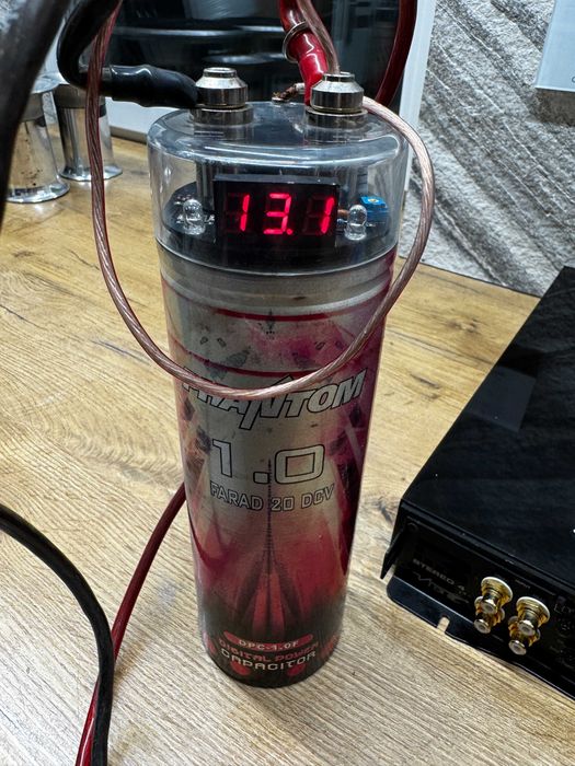 kondensatory car audio phantom 1 farad + przewody