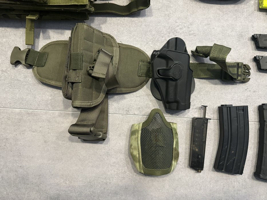 Arma de Airsoft M4A1 Evolution Recon MK18 Carbontech e Pistola P226 TM