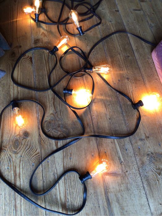 Profesjonalna girlanda żarówkowa/ ogrodowa 15 m lub 50 m