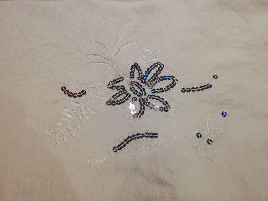 Tkanina, kupon, reszta, biała