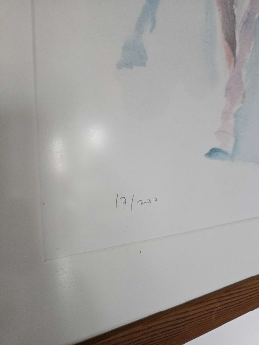 Serigrafia De Cavalos em aquarela de Beatrice Bulteau