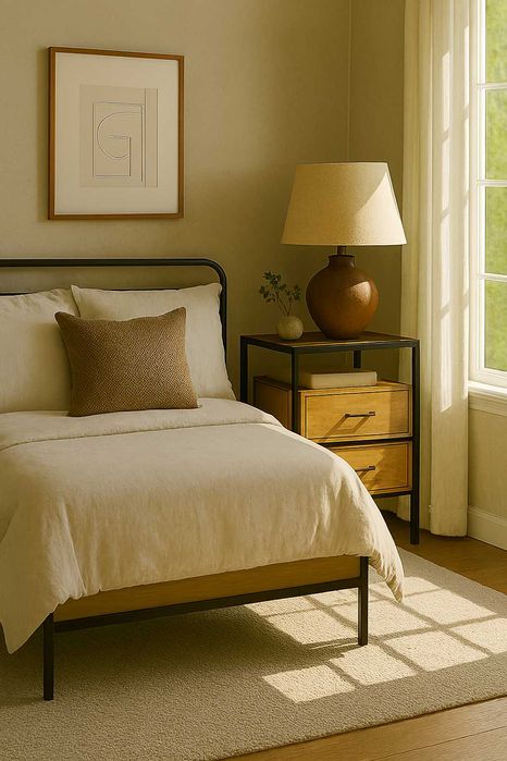 Szafka nocna z drewna mangowego Lyle (Westwing)