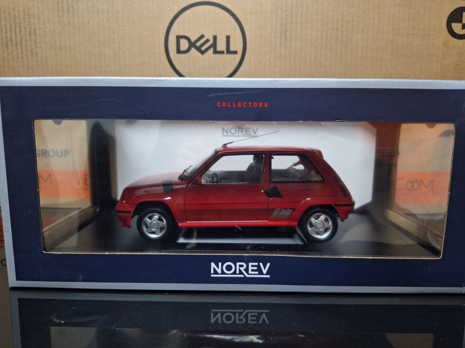 Renault 5 SuperCinq GT Turbo Red 1989 Norev 1:18