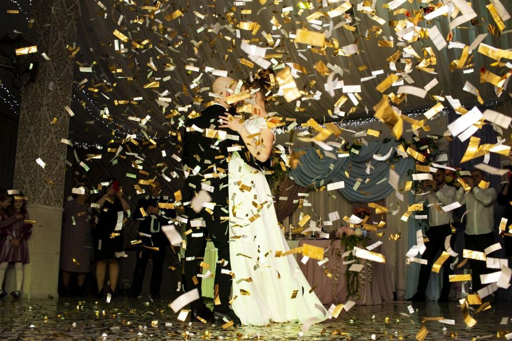 Холодные фонтаны, Конфетти пушка, Тяжёлый дым