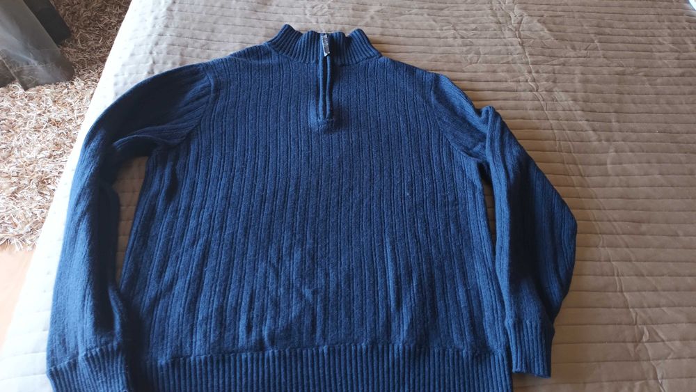 Camisola azul marinho da Throttleman