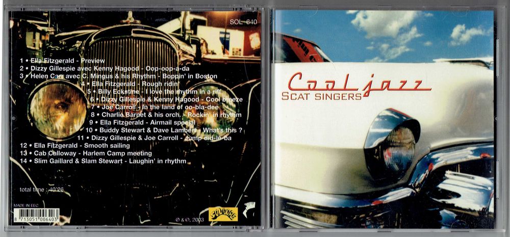 CD Cool Jazz Scat Singers Ella Fitzgerald jazz składanka