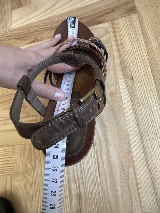 Buty na obcasie super wygodne sandałki letnie z warkoczykami