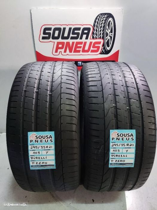 2 pneus semi novos 295-35r21 pirelli - oferta dos portes 180 EUROS