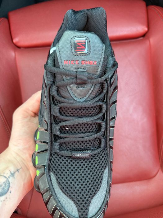 (ОПЛАТА ПІСЛЯ ОГЛЯДУ)Nike Shox TL Black Thermoreactive Green Найк Шокс ТЛ Чорні термоактивні зелені