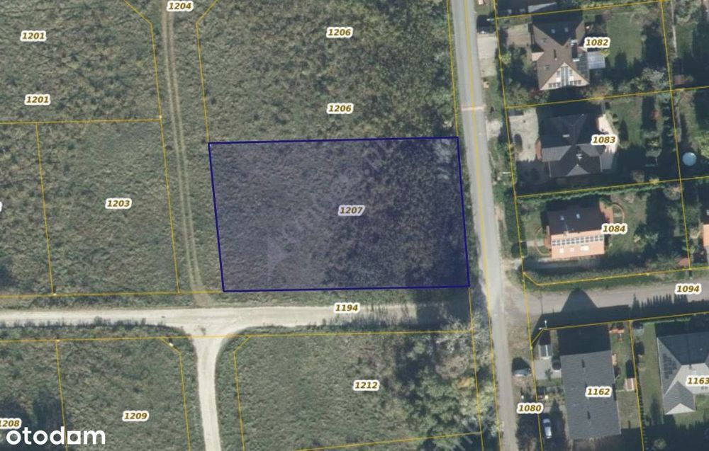 Działka 1207 w miejscowości Borówiec