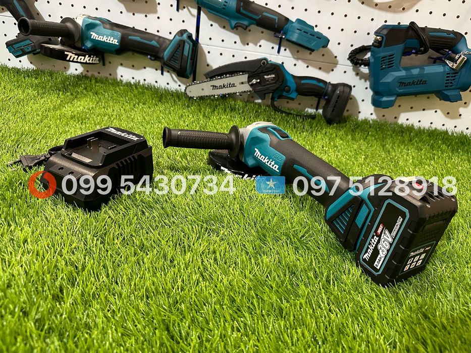 Болгарка акумуляторна Makita DGA504 36V 8Ah безщіткова диск 125 мм