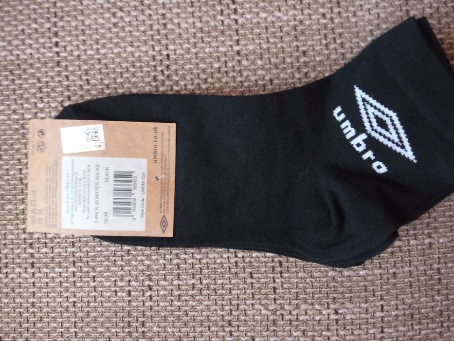 Skarpetki UMBRO w kolorze czarnym