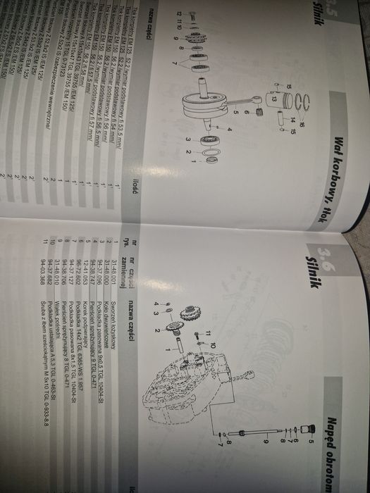 Instrukcja obsługi katalog części rama silnik mz etz 125/150