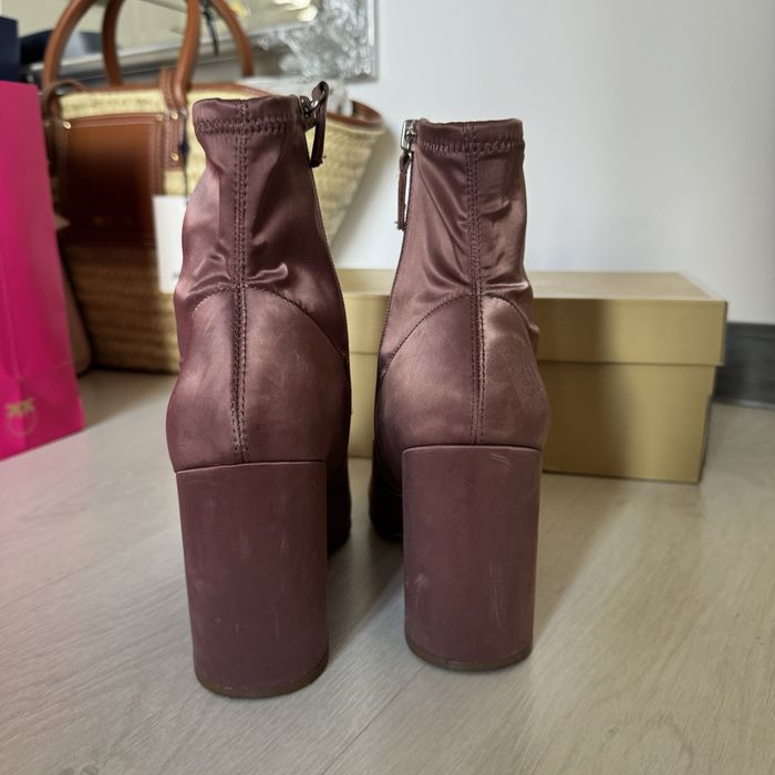 Steve madden buty botki damskie różowe Pinterest zamszowe 38,5