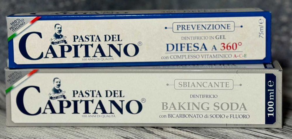 Зубна паста Pasta del Capitano.Паста дел капітано 100-75 мл