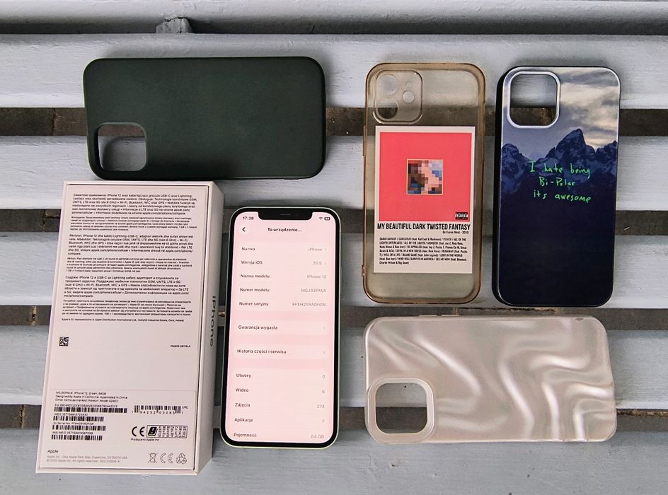 iPhone 12 Green 64 GB --- bateria 77% --- stan perfekcyjny --- komplet!