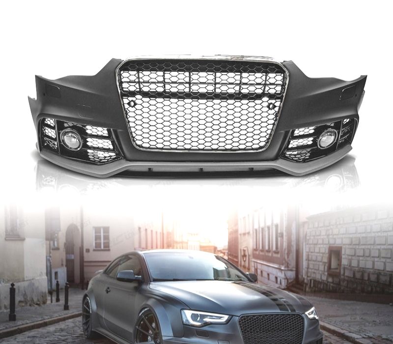 PARA-CHOQUES AUDI A5 8T LOOK RS5 11-16 COM PDC + FAROIS DE NEVOEIRO