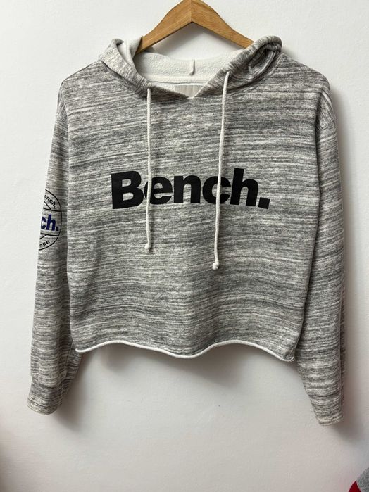 Bluza z kapturem bawełniana oversize crop hoodie Bench 36 38 S M