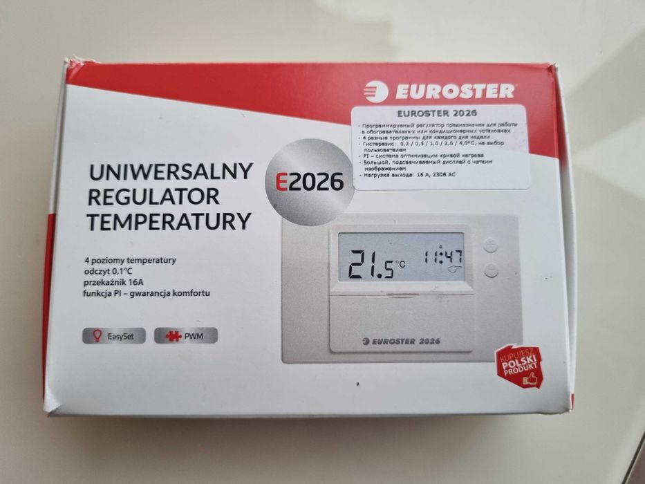 Терморегулятор Недельный программатор Euroster 2026