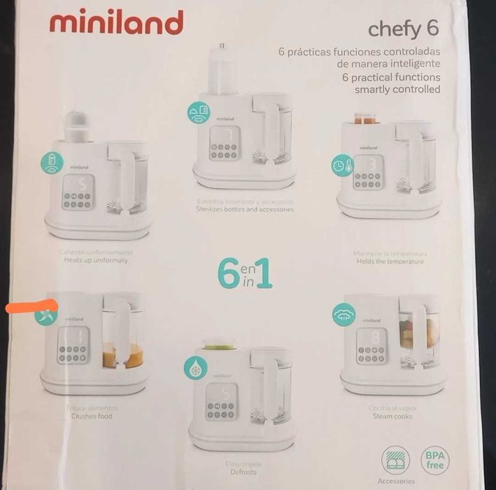 Miniland robot cozinha bebe 6 em 1