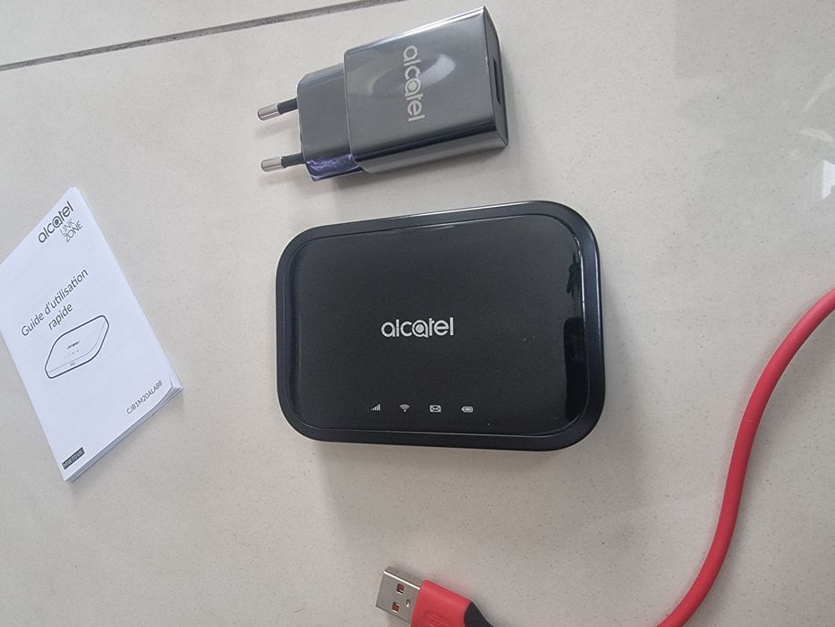 Alcatel router LTE 4G+ 600 Mbs modem Szybki internet agregacja bateria