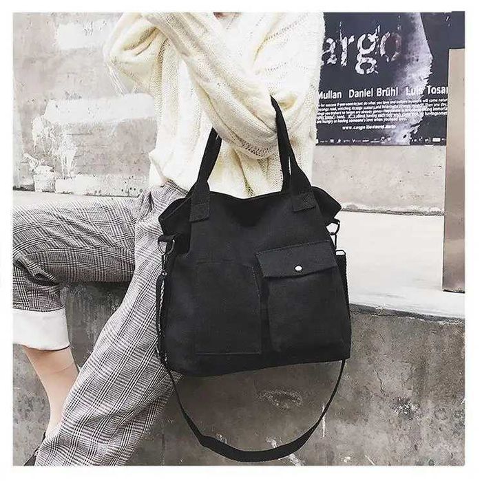 Сумка шоппер женский черный (RN-120)