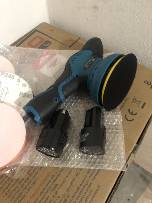 Nowa mimośrodowa , bezprzewodowa polerko szlifierka , dwie baterie !