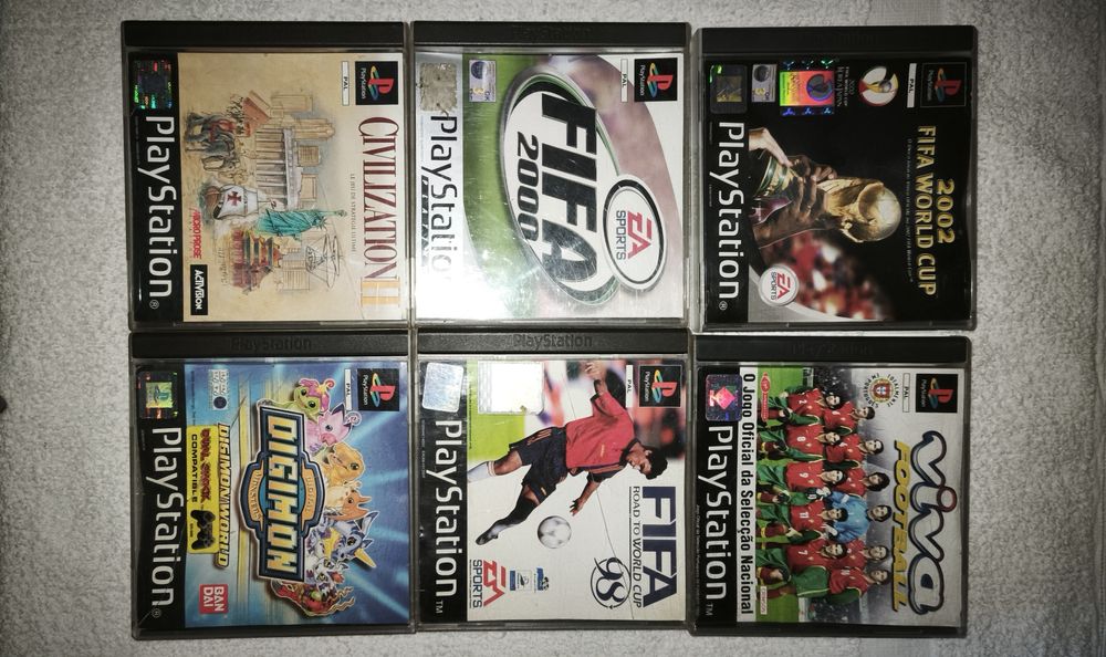 PSONE em bom estado + 8 JOGOS