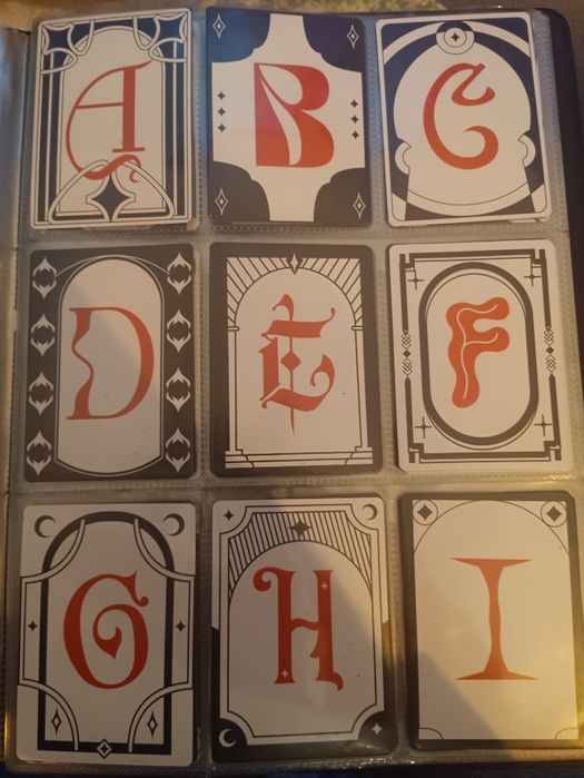 Cartas Magic Alfabeto do SL Encyclopedia of Magic