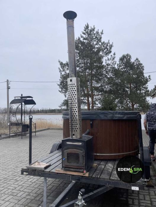 Мобільний чан на дровах від виробника! Купіль на дровах. Спа. Джакузи