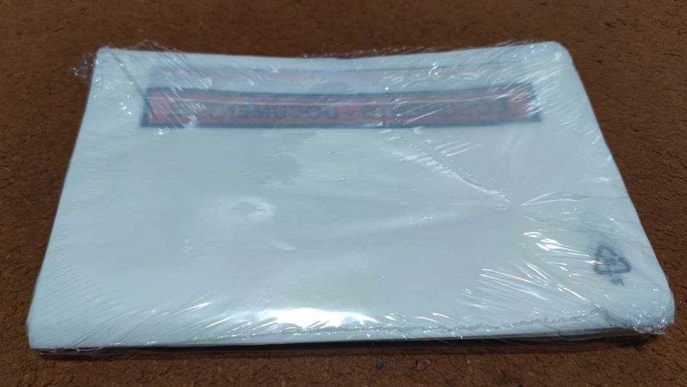 Bolsa Adesiva Porta Documentos, 225 x 122 mm, 100 Unidades