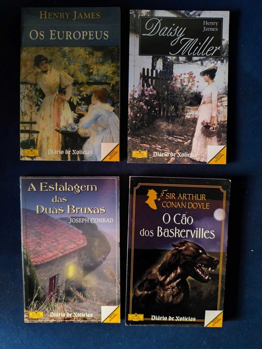 Lote 4 Livros Grandes Clássicos de Época e Mistério - Coleção de Bolso DN