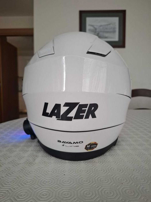 Capacete Lazer integral impecável com intercomunicador