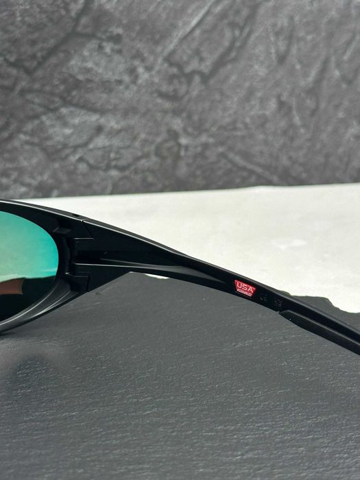 Сонцезахисні окуляри Oakley Eye Jacket Redux чорні овальні з лінзою Prizm Ruby, поляризація, чоловічі, оригінал