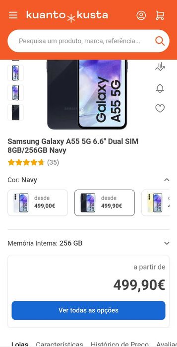 Samsung Galaxy A55 5G 6.6" Dual SIM 8GB/256GB Awesome Navy