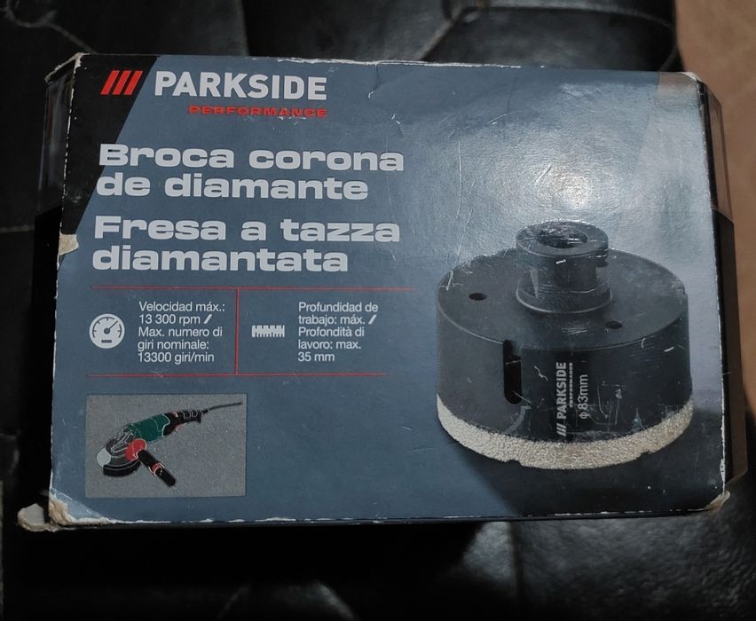 Алмазна коронка 83 мм.(М14) Parkside Performance HG 11166 в кейсі.