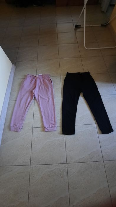 Spodnie dresowe Nike,H&MI i  dzinsowe dla dziewczynki 8 sztuk