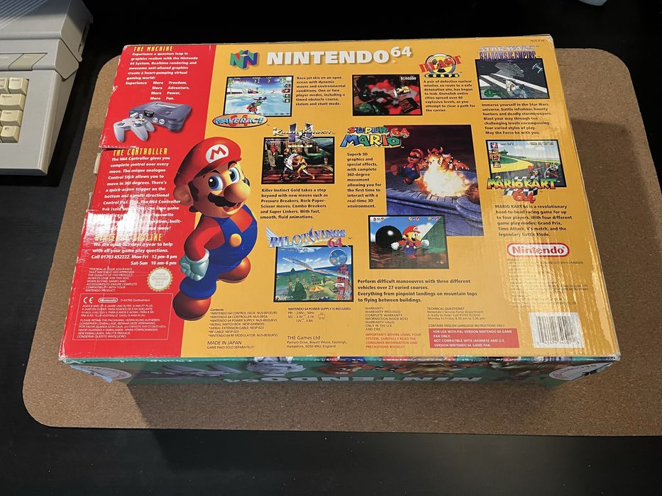 Nintendo 64 PAL + Expansion Pack+ karton+ 2 kontrolery