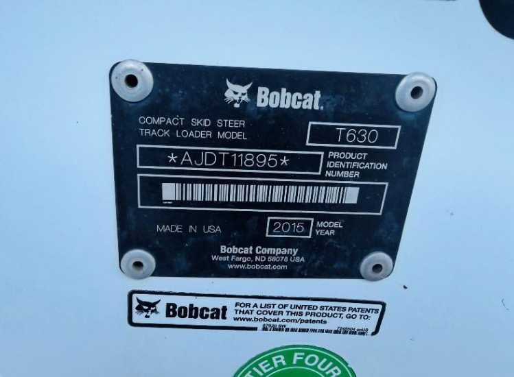 Міні - навантажувач BOBCAT T630 + ковш *2015 РІК* 2371 година + відео