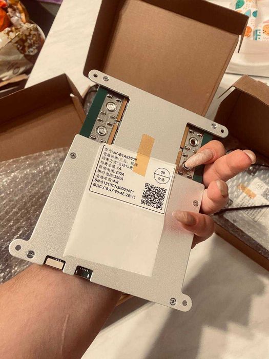 БМС-плата Smart BMS JK-B1A8S20P 4-8S 200A 12-24V Bluetooth. ВНАЯВНОСТІ