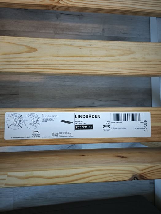 Łóżko tarva Ikea 90x200 lita sosna jednoosobowe