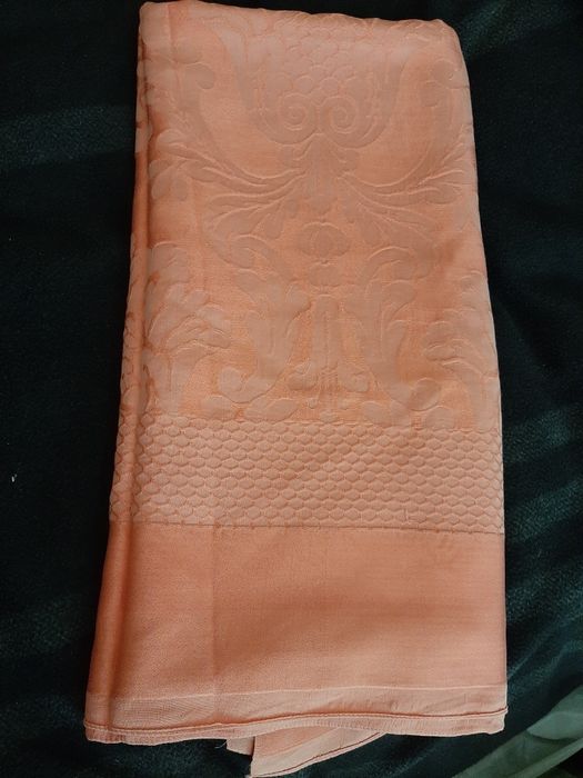 Colcha Vintage Cor Pêssego Jacquard