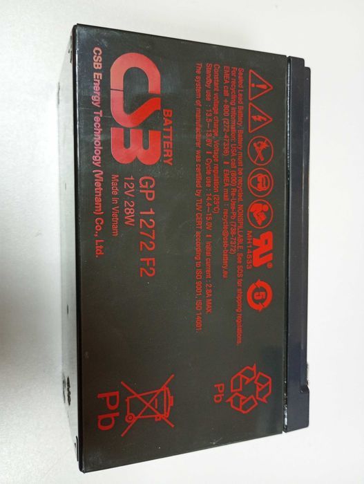Акумуляторна батарея CSB GP1272F2 28W 12V-7,2Ah